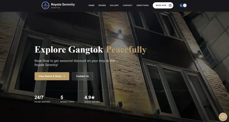 The Royale Serenity Website